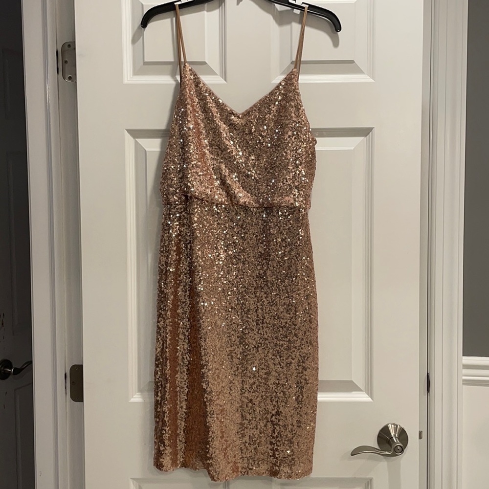 Jenny Yoo Rose Gold Dress